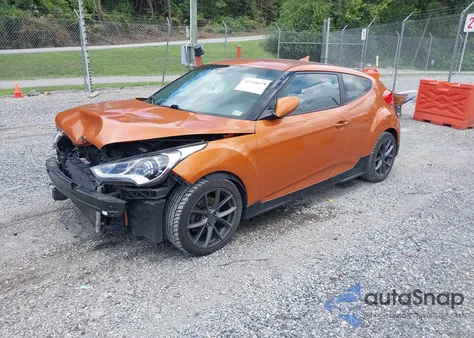 2016 Hyundai Veloster z USA, uszkodzony, nr VIN KMHTC6AD0GU260258